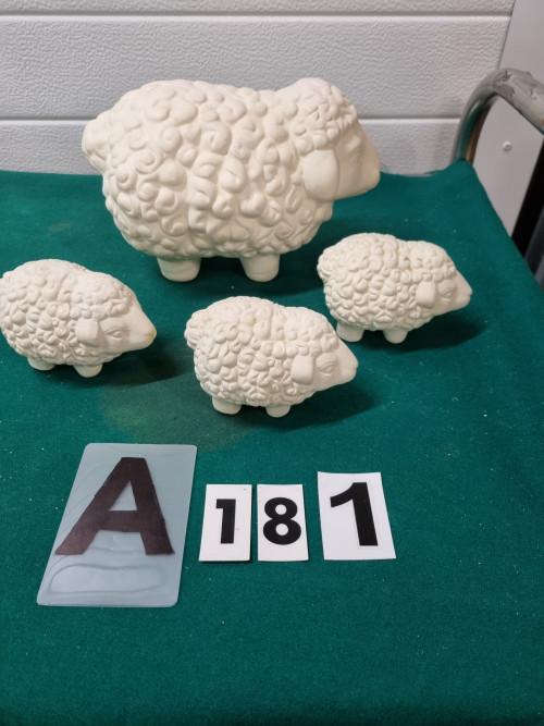 schapen porselein 4x, Ophalen of Verzenden, 'T Olde Gre-j, Info@toldegrej.nl, Endepoelstraat 20f Didam