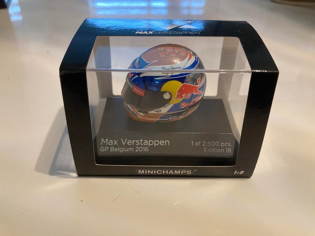 Max Verstappen helm gp belgium 2016, Verzamelen, Ophalen of Verzenden, Nieuw, Formule 1