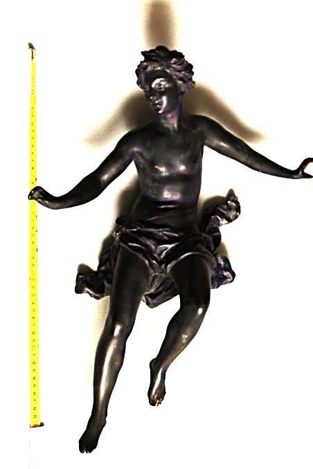 SAMAC BEELD, Antiek en Kunst, Ophalen, 50 - 100 cm, Gepatineerd, Beeld