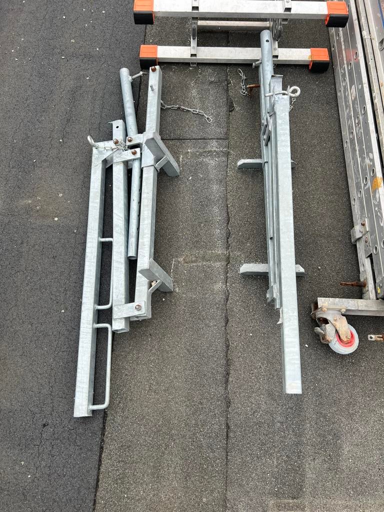 2x dakschraag met leuninghouders, Ophalen, Zo goed als nieuw, Overige typen, Minder dan 2 meter