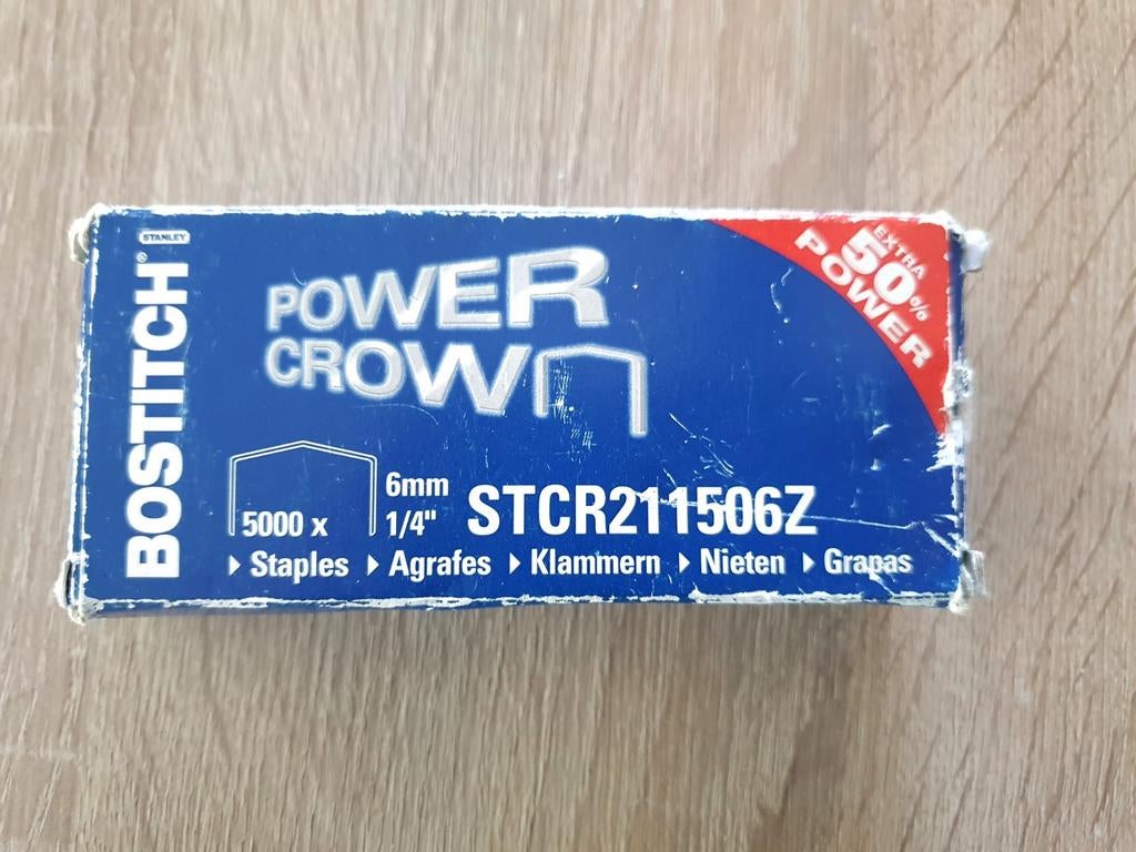 Bostitch Power Crown Nietjes 6mm STCR211506Z, Ophalen of Verzenden, Zo goed als nieuw, Overige typen