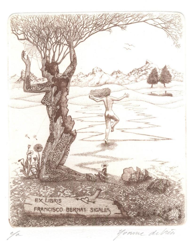 1156 Ex Libris Nederland : Yvonne de Vries, z.j., Verzenden