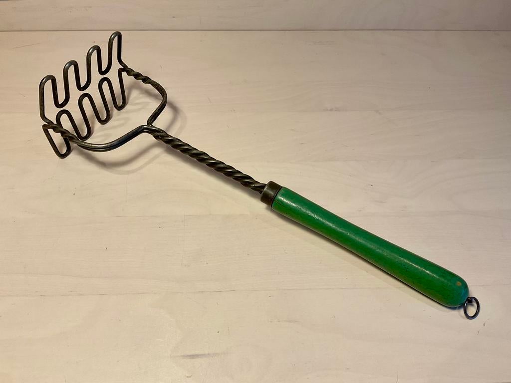 Vintage Tomado stamper aardappelstamper groen, Ophalen of Verzenden, Gebruikt