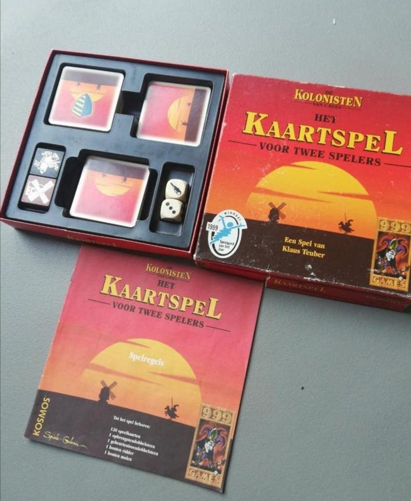 Kolonisten van Catan, kaartspel voor 2 spelers, Een of twee spelers, Ophalen of Verzenden, Zo goed als nieuw