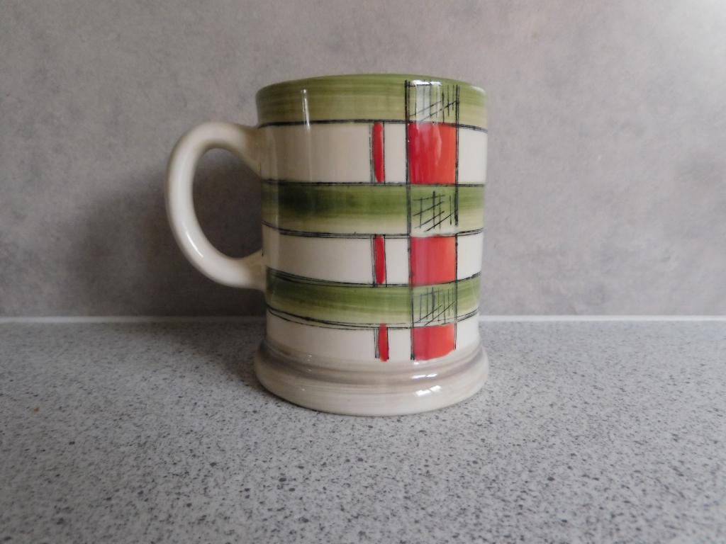 Mok 9,5x7,5 cm. Ruiten Seasons JET by ter Steege, Ophalen of Verzenden, Zo goed als nieuw, Overige stijlen, Kop(pen) en/of Schotel(s)