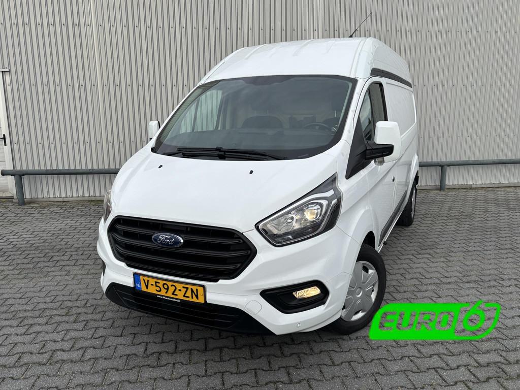 Ford Transit Custom 320 2.0 TDCI L2H2 Trend*A/C*CAM*CRUISE*S, Auto's, Voorwielaandrijving, Gebruikt, Wit, Origineel Nederlands