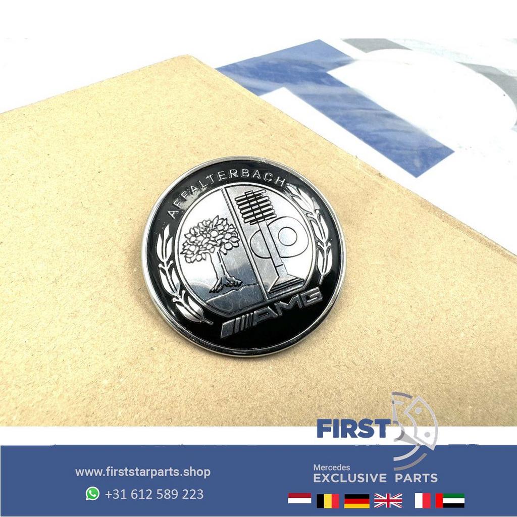 Mercedes AMG AFFALTERBACH EMBLEEM VOORBUMPER LOGO BADGE A45, Gebruikt, -, Ophalen of Verzenden, -