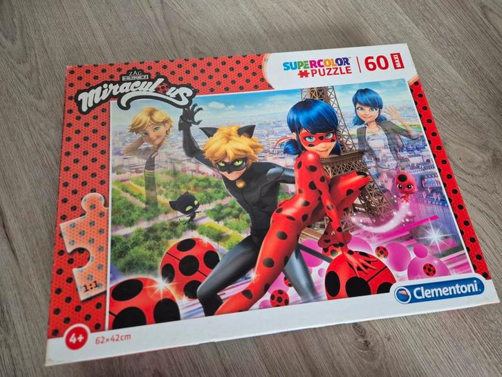 Miraculous Ladybug Supercolor Maxi Puzzle 60 stukjes, Kinderen en Baby's, Speelgoed | Kinderpuzzels, Gebruikt, 4 tot 6 jaar, 10 tot 50 stukjes
