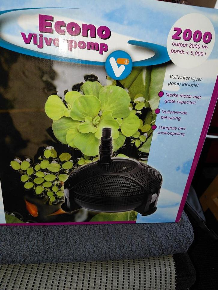 Econo Vijverpomp 2000 l/h - Vuilwaterpomp, Tuin en Terras, Vijver-toebehoren, Zo goed als nieuw, Vijverpomp, Ophalen of Verzenden