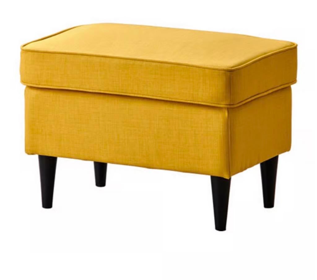 Nieuwe Skiftebo voetenbank in geel, Nieuw, Ophalen of Verzenden, Stof, Rechthoekig