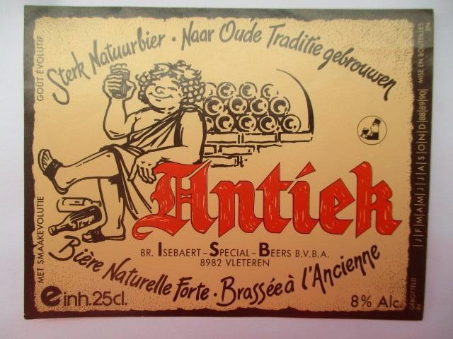 bieretiket Belgie 18-3 (F2) isebaert, Verzamelen, Biermerken, Ophalen of Verzenden, Nieuw, Overige typen, Overige merken