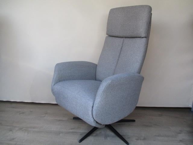 SHOWMODEL Hjort Knudsen relax fauteuil stof grijs medium, Huis en Inrichting, Ophalen, 75 tot 100 cm, Zo goed als nieuw, Overige materialen