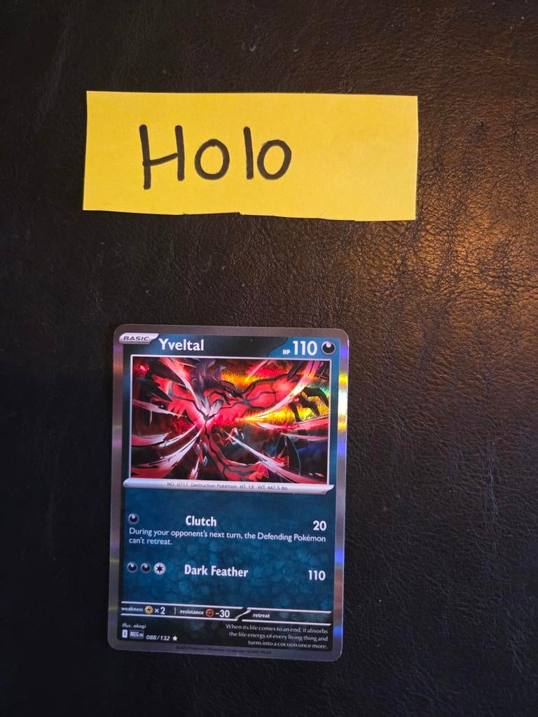 Yveltal 088/132 mega evolution, Ophalen of Verzenden, Zo goed als nieuw