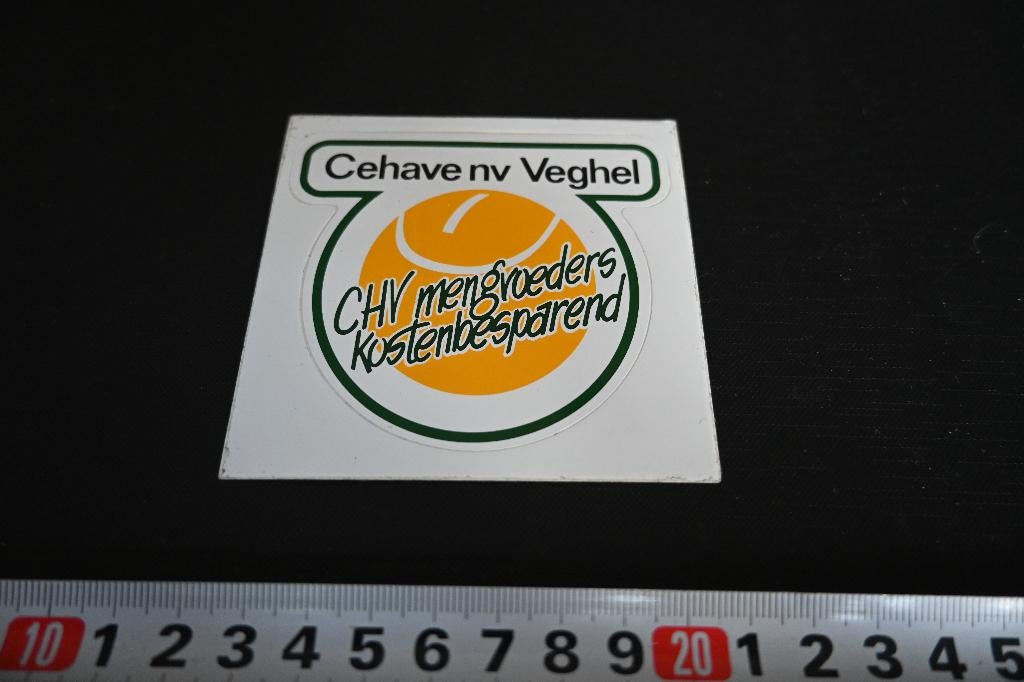 sticker Veghel Cehave nv CHV mengvoeders kostenbesparend, Ophalen, Zo goed als nieuw