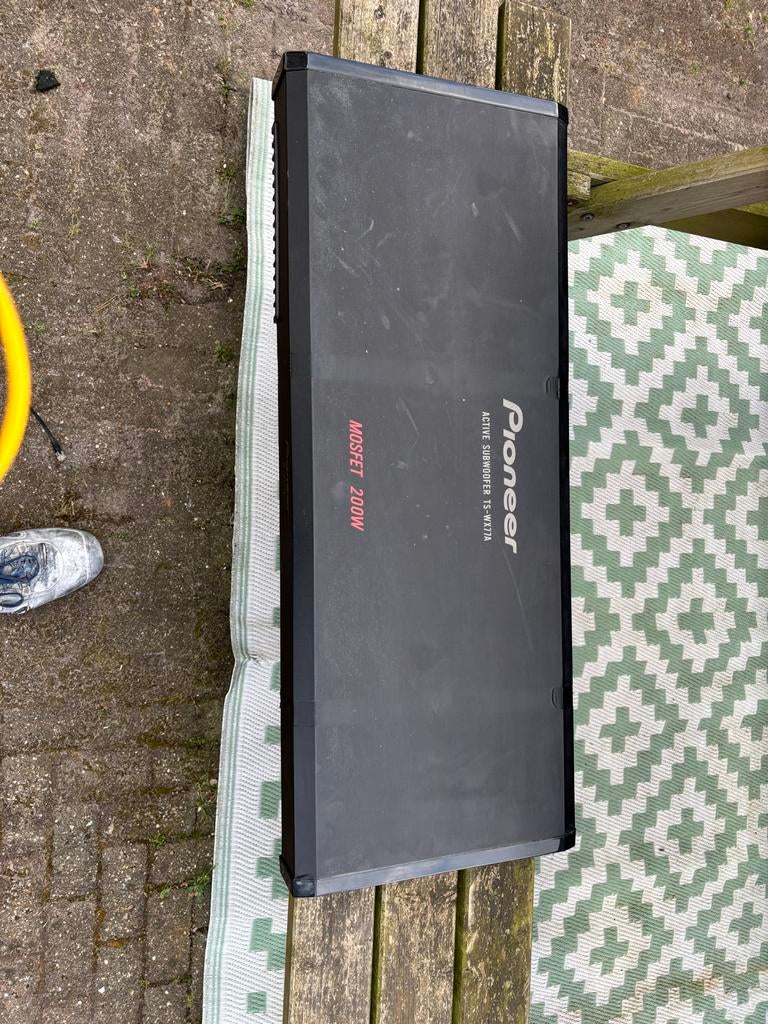 Pioneer TS-WX77A actieve subwoofer 200W, Auto diversen, Ophalen of Verzenden, Gebruikt