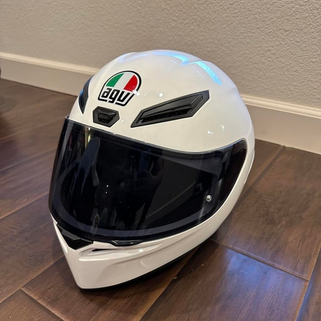 AGV K1 Glans Wit Motorhelm Maat XXL Nieuw, Motoren, Kleding | Motorhelmen, Heren, Ophalen of Verzenden, Nieuw zonder kaartje, XXL