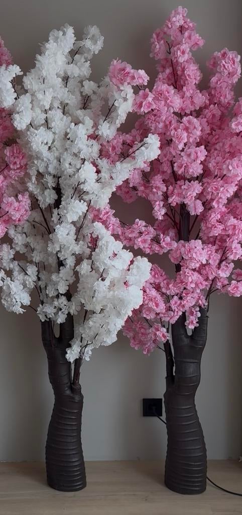 Prachtige kunst bloesembomen in wit of roze, Huis en Inrichting, Woonaccessoires | Kunstplanten en Kunstbloemen, Binnen, Nieuw