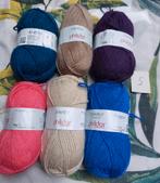 6 bollen wol verschillende kleuren (Phildar), Ophalen of Verzenden, Nieuw, Breien of Haken, Wol of Garen