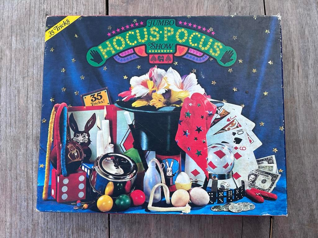 Hocus Pocus Goochel Spel - Jumbo Magische Trucs, Een of twee spelers, Ophalen of Verzenden, Gebruikt