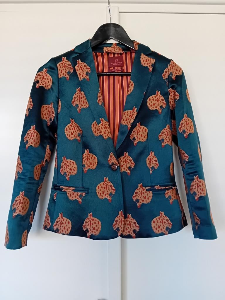Scotch & Soda blazer maat 152, Kinderen en Baby's, Kinderkleding | Maat 152, Ophalen of Verzenden, Zo goed als nieuw, Meisje, Jas