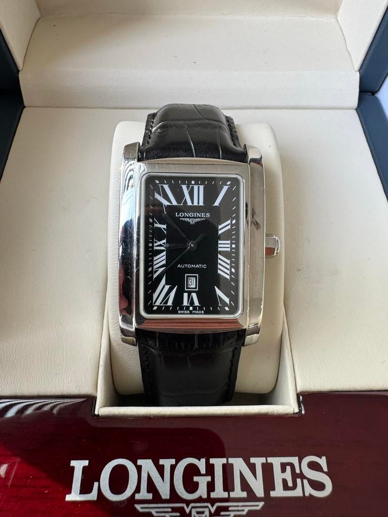 Longines Dolce Vita - zwart / automatic, Overige merken, Staal, Polshorloge, Ophalen of Verzenden