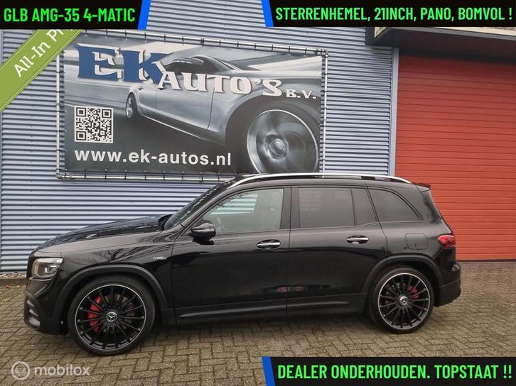 Mercedes GLB AMG 35 4MATIC Sterrenhemel, 21inch, Pano, Vol !, Auto's, Mercedes-Benz, Bedrijf, Te koop, GLB, 360° camera, 4x4, ABS