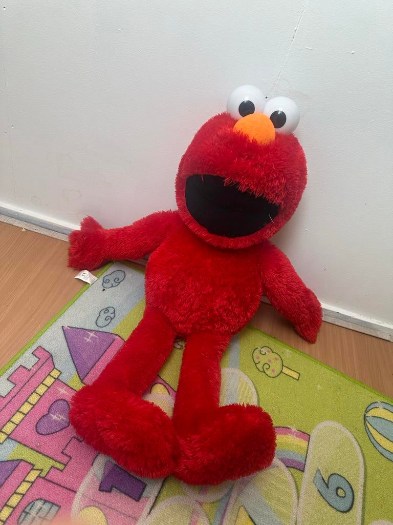 Grote Elmo knuffel van Sesamstraat, Ophalen, Gebruikt, Overige typen