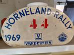 Horneland-Rally schild 1969, Ophalen of Verzenden, Gebruikt, Auto's