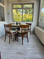 Cafestoeltjes vintage, Huis en Inrichting, Gebruikt, Bruin, Vintage, Ophalen of Verzenden