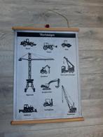 Schoolplaat werktuigen / bouwplaats (Little and Pure), Kinderen en Baby's, Kinderkamer | Inrichting en Decoratie, Ophalen of Verzenden