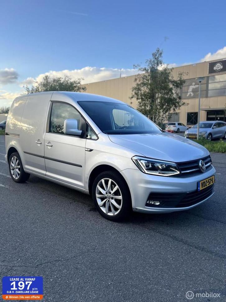 Volkswagen Caddy 2.0 TDI BMT Highline DSG6 Grijs 2016, Auto's, Bestelauto's, Particulier, Te koop, ABS, Airbags, Airconditioning
