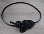 Leuke zwarte riem met bloem, Ophalen of Verzenden, Zwart, 100 cm of meer