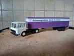 Lion car DAF 2600 wit met 2 as trailer, Hobby en Vrije tijd, Ophalen of Verzenden, Zo goed als nieuw, Bus of Vrachtwagen, Lion Toys
