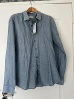 No excess blauw wit linnen overhemd nieuw maat XL, Blauw, Nieuw, Ophalen of Verzenden, No Excess