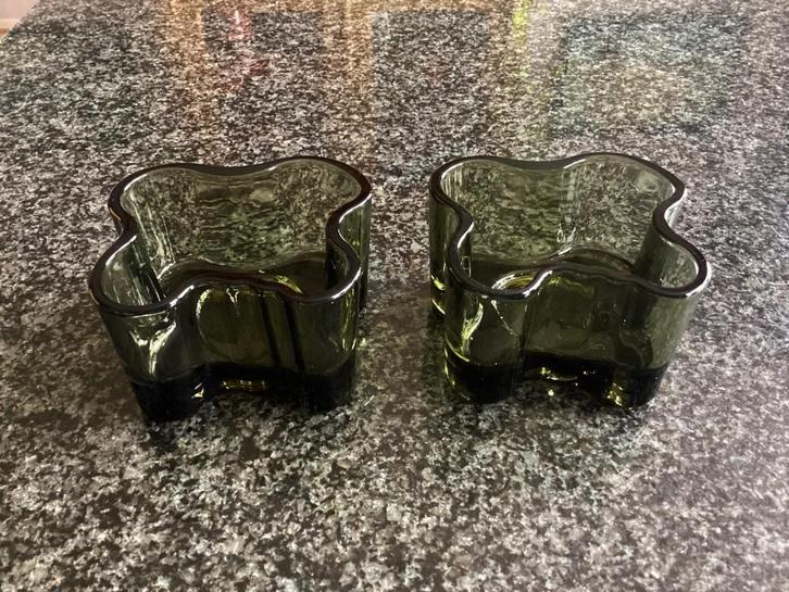 Waxinelichthouder, Iittalla, Alvar Aalto, set, setprijs, Huis en Inrichting, Woonaccessoires | Kandelaars en Kaarsen, Minder dan 25 cm