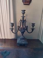 Zware oude kandelaar met mooi patina, Ophalen of Verzenden, Overige materialen