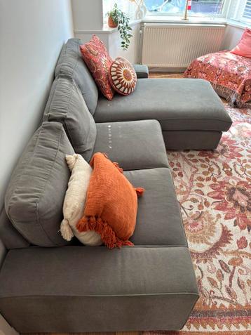 Ikea Kivik bank 3-zits grijs + hocker - afbeelding 3