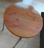 Bijzettafel epoxy, Rond, Minder dan 55 cm, Zo goed als nieuw, Hout