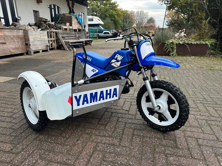 Yamaha PW50 met Zijspan - Uniek!, Fietsen en Brommers, Minibikes, Midibikes en Pitbikes, Gebruikt, Dirtbike, Ophalen