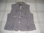 blauw/wit gestreepte blouse / bodywarmer Pulls maat 40, Pulls, Blauw, Zo goed als nieuw, Ophalen