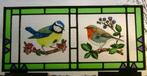 Roodborstje zangvogels glas in lood voorzetraam putter mus, Dieren en Toebehoren, Ophalen of Verzenden, Nieuw, Overige typen