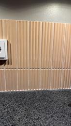 Wandtegel Costa Nova decor ribbel Onda straw zand glans, Doe-het-zelf en Verbouw, Tegels, Ophalen of Verzenden, Nieuw, Wandtegels