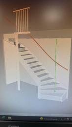 Halfslag trap 2870 hoog dicht, Doe-het-zelf en Verbouw, Ophalen of Verzenden, Nieuw, Trap, 2 tot 4 meter