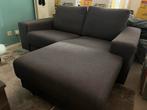 Grijze tweezits hoekbank / L-bank, Huis en Inrichting, Banken | Bankstellen, Ophalen, Gebruikt, 150 tot 200 cm, Hoekbank