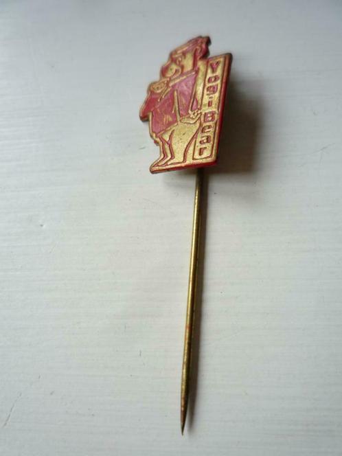 Rood Koper Speldje Yogi Bear Beer Speld, Verzamelen, Speldjes, Pins en Buttons, Zo goed als nieuw, Speldje of Pin, Figuurtje, Ophalen of Verzenden