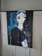 Urban Cotton Wandkleed Lady in Blue - Nieuw!, Huis en Inrichting, Nieuw, Ophalen of Verzenden, Print, 100 tot 125 cm