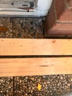 2 houten balken, gratis ophalen, Doe-het-zelf en Verbouw, Hout en Planken, Ophalen, Zo goed als nieuw, Plank, Overige houtsoorten