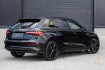 Audi A3 Sportback 40 TFSIe PANO CAMERA S LINE B&O, Auto's, Audi, Stof, Gebruikt, 4 cilinders, Zwart