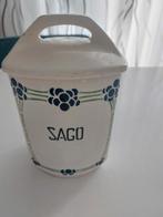 Voorraadpot pot sago blauw groen, Ophalen of Verzenden