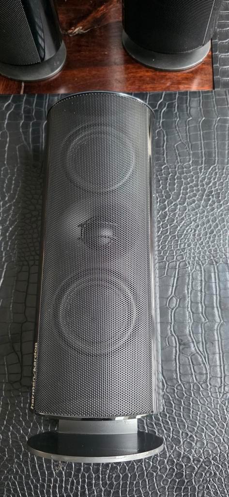 Harman Kardon TS60 Satelliet speaker 4 stuks, Audio, Tv en Foto, Luidsprekers, Zo goed als nieuw, Front, Rear of Stereo speakers